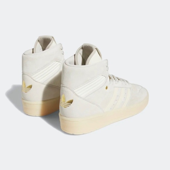 NWT ADIDAS Rivalry HI Men’s 7 Off White Cream - Picture 5 of 9